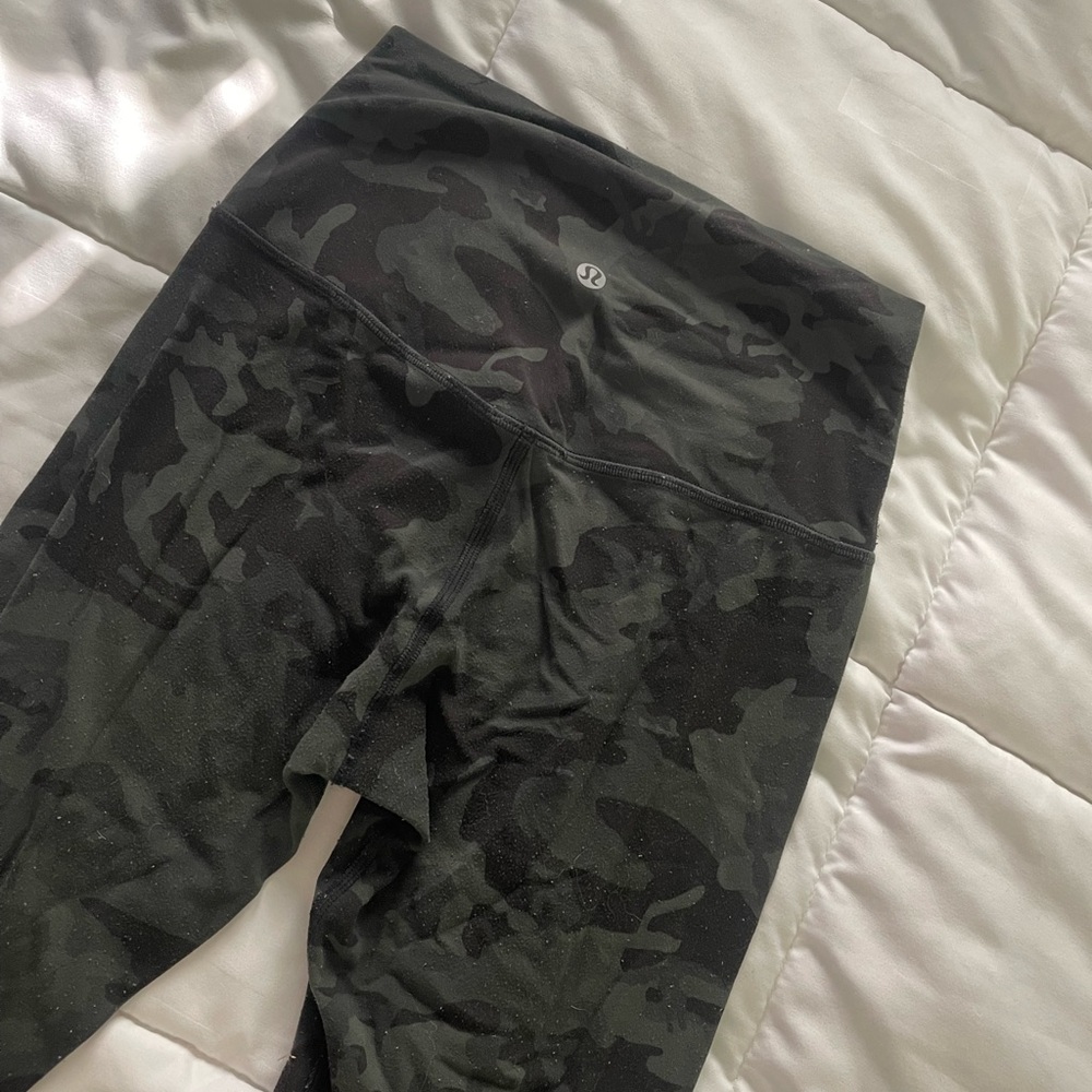 Green Camo Lululemon Align Leggings size 4